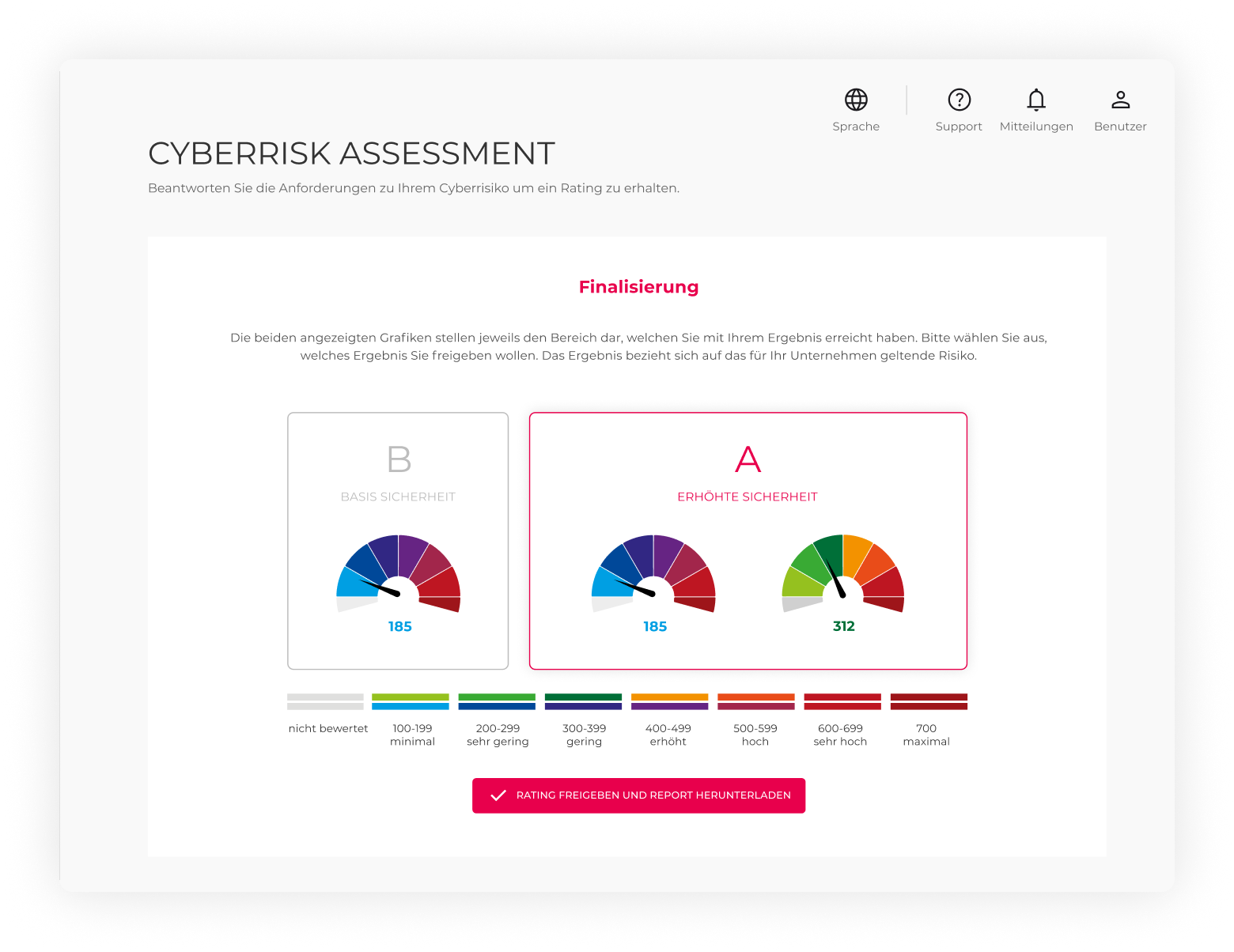 screenshot rating auswählen